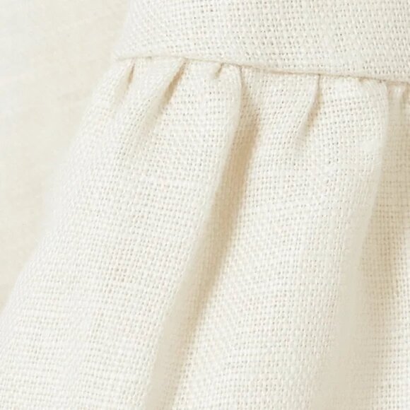 NWT Reformation Maegan Off White linen Midi Dress - Picture 5 of 8